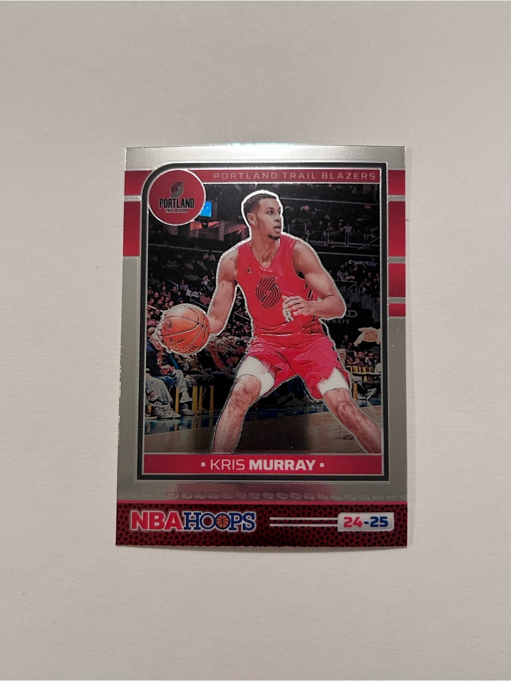 Kris Murray NBA Hoops Basketball Card - Red/Silver